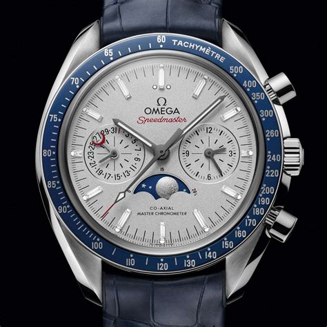 omega watch moon phase|omega moonphase speedmaster.